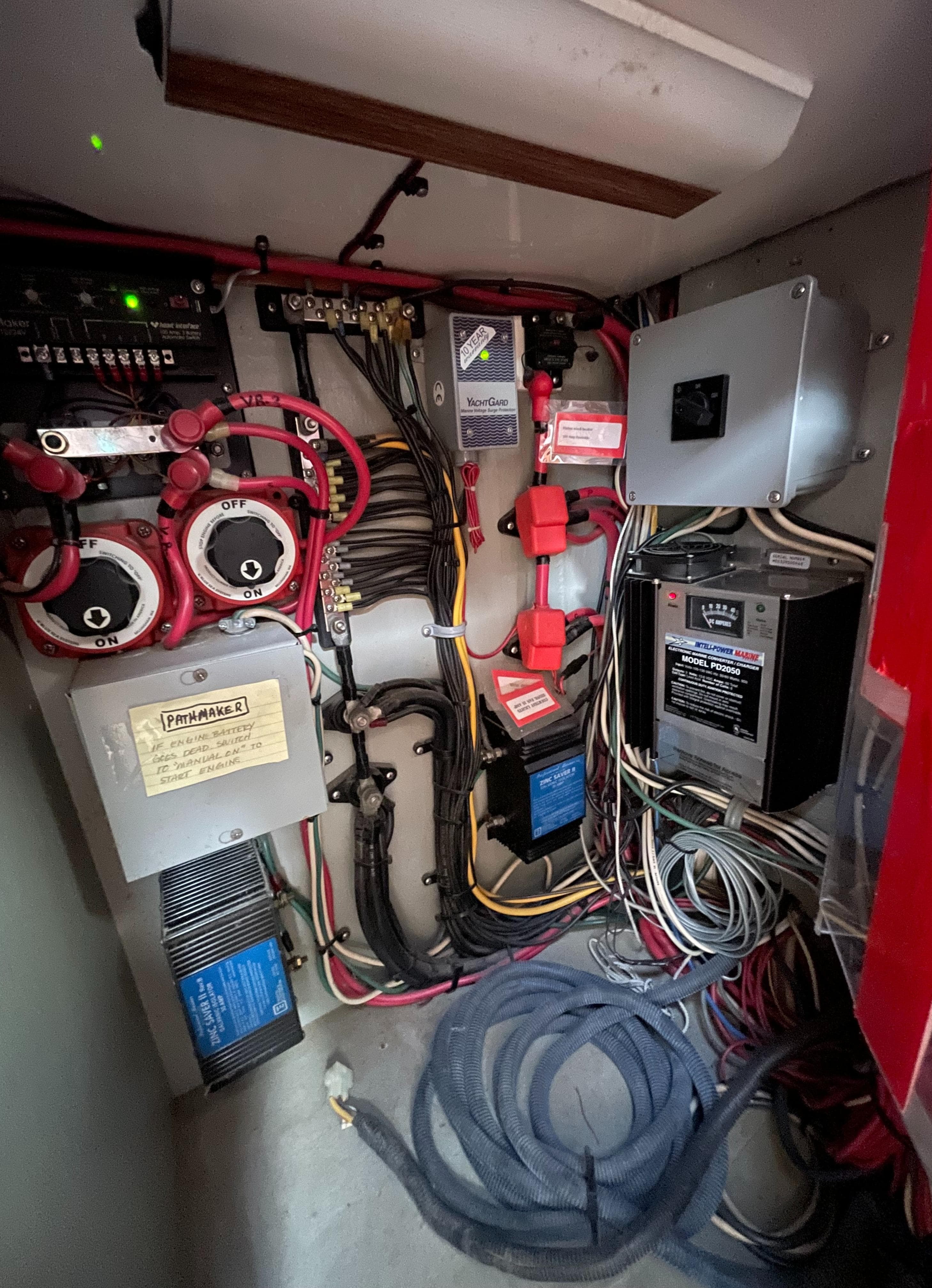 Behind Electrical Panel