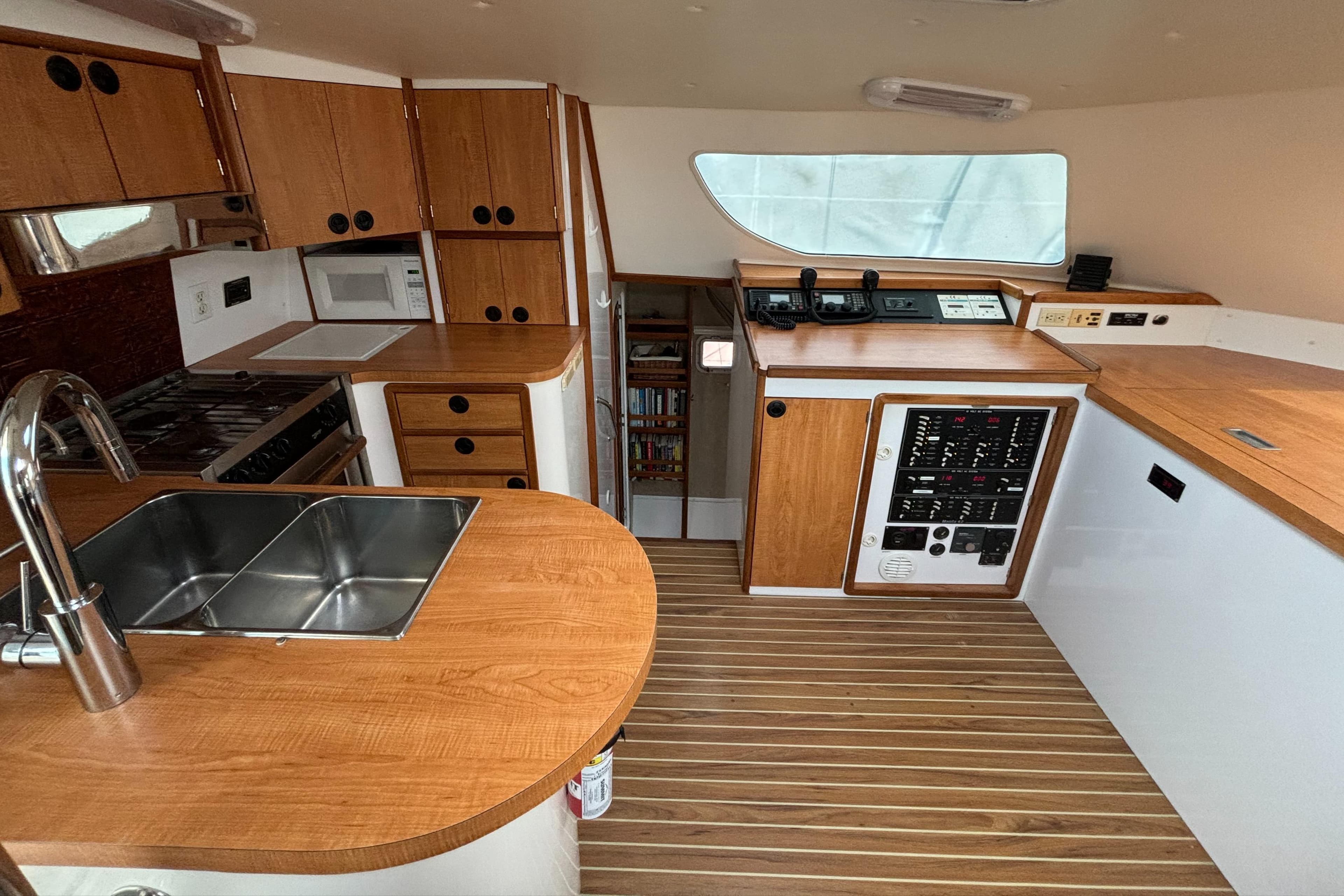 View of Galley and Nav station